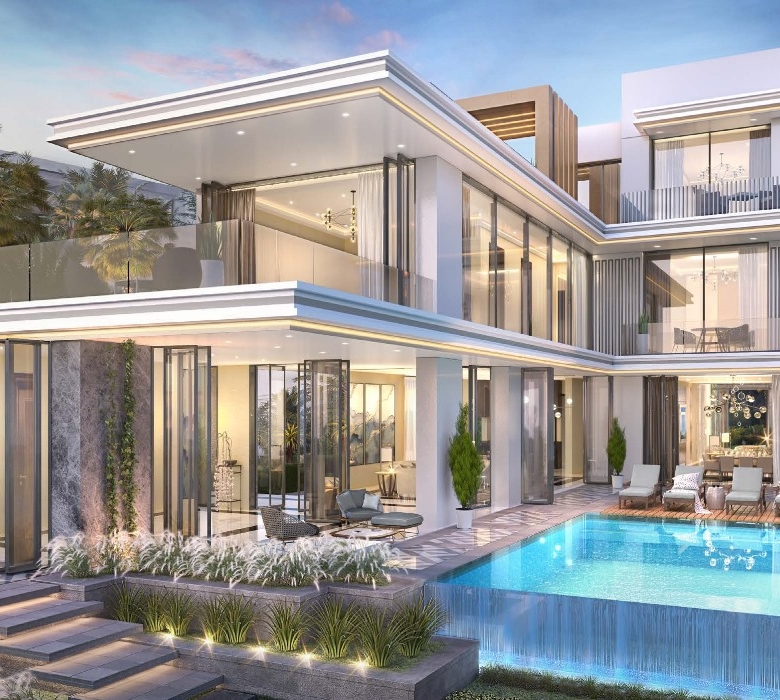 5-bedroom penthouse in Damac Islands – luxurious design with an area of 3,178 sq.ft and a special price