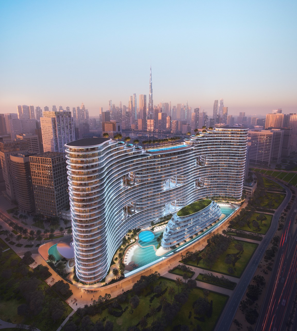 مشروع Aquarise by Binghatti في Business Bay