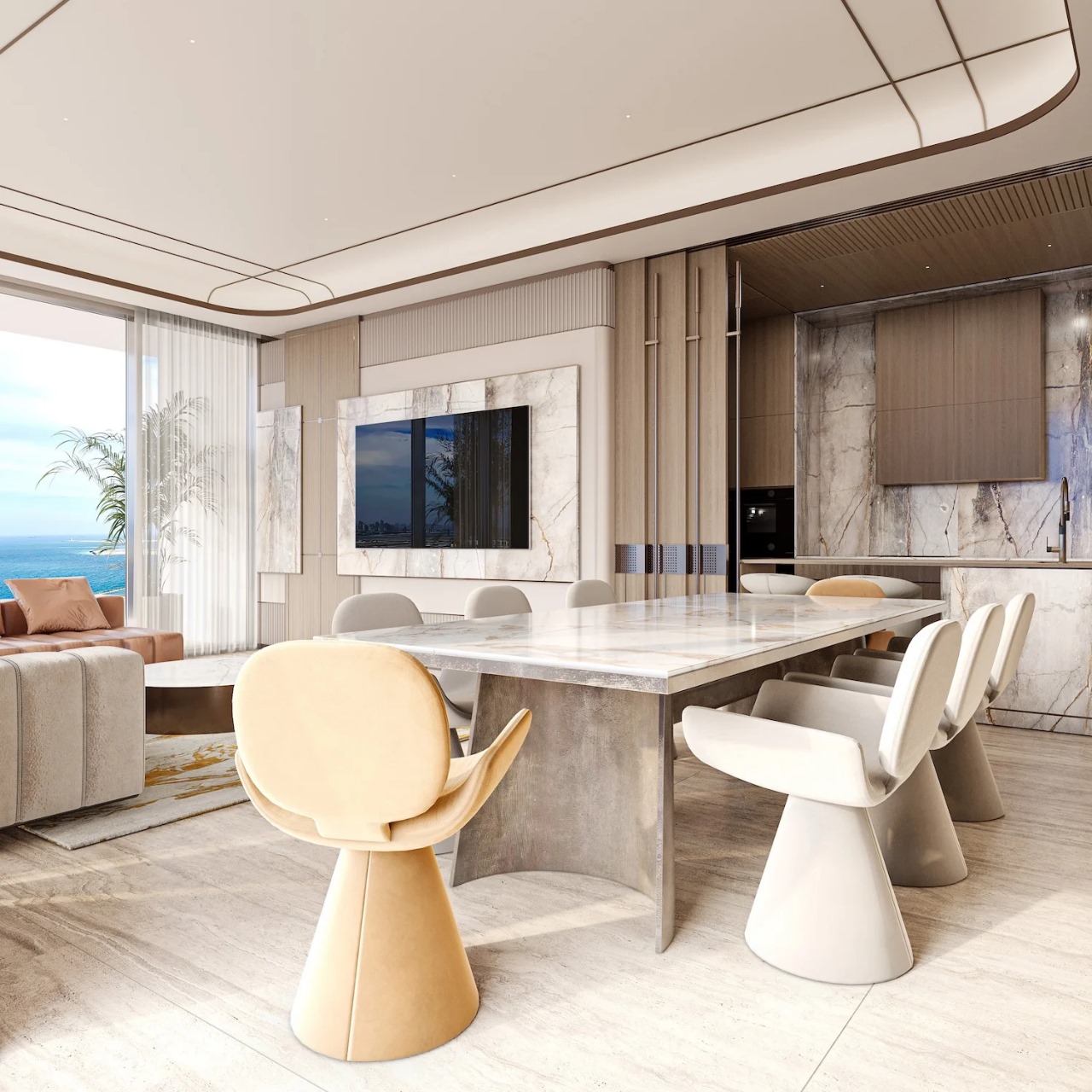 Dubai Islands – Appartement 3 chambres (2 365 pi²) dans Isolana Residences, avec 10 % d'acompte