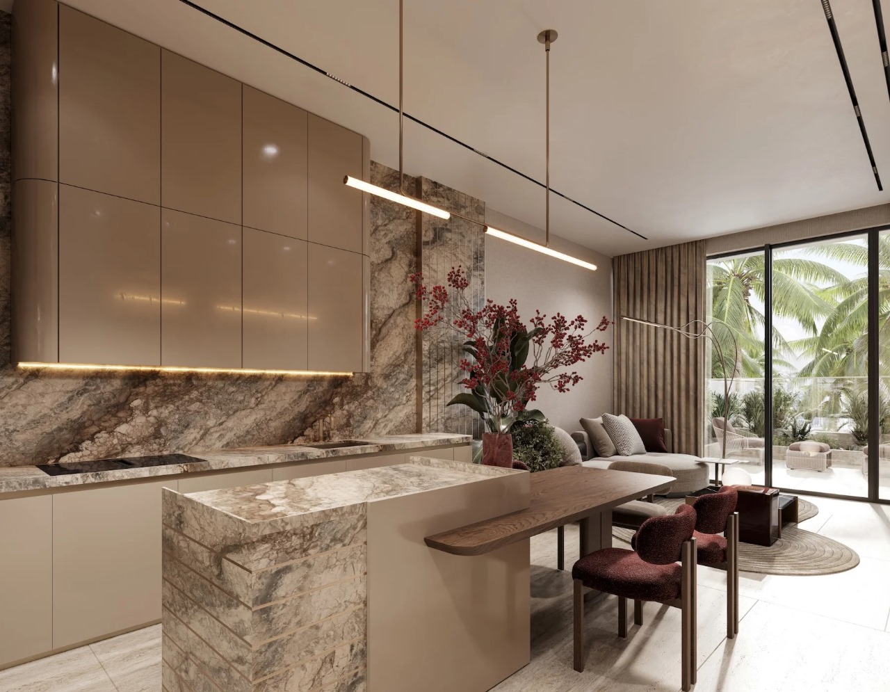 Dubai Islands – Appartement 3 chambres (2 365 pi²) dans Isolana Residences, avec 10 % d'acompte